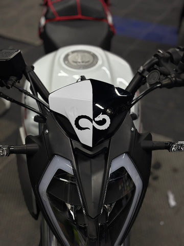 Benelli 125s ve RKS RK125 için Ejder Desenli Kafa Detay Sticker