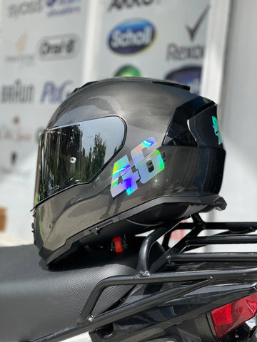 Motor ve Kask için Hologramlı 46 Sticker Etiket (10CMx6CM)