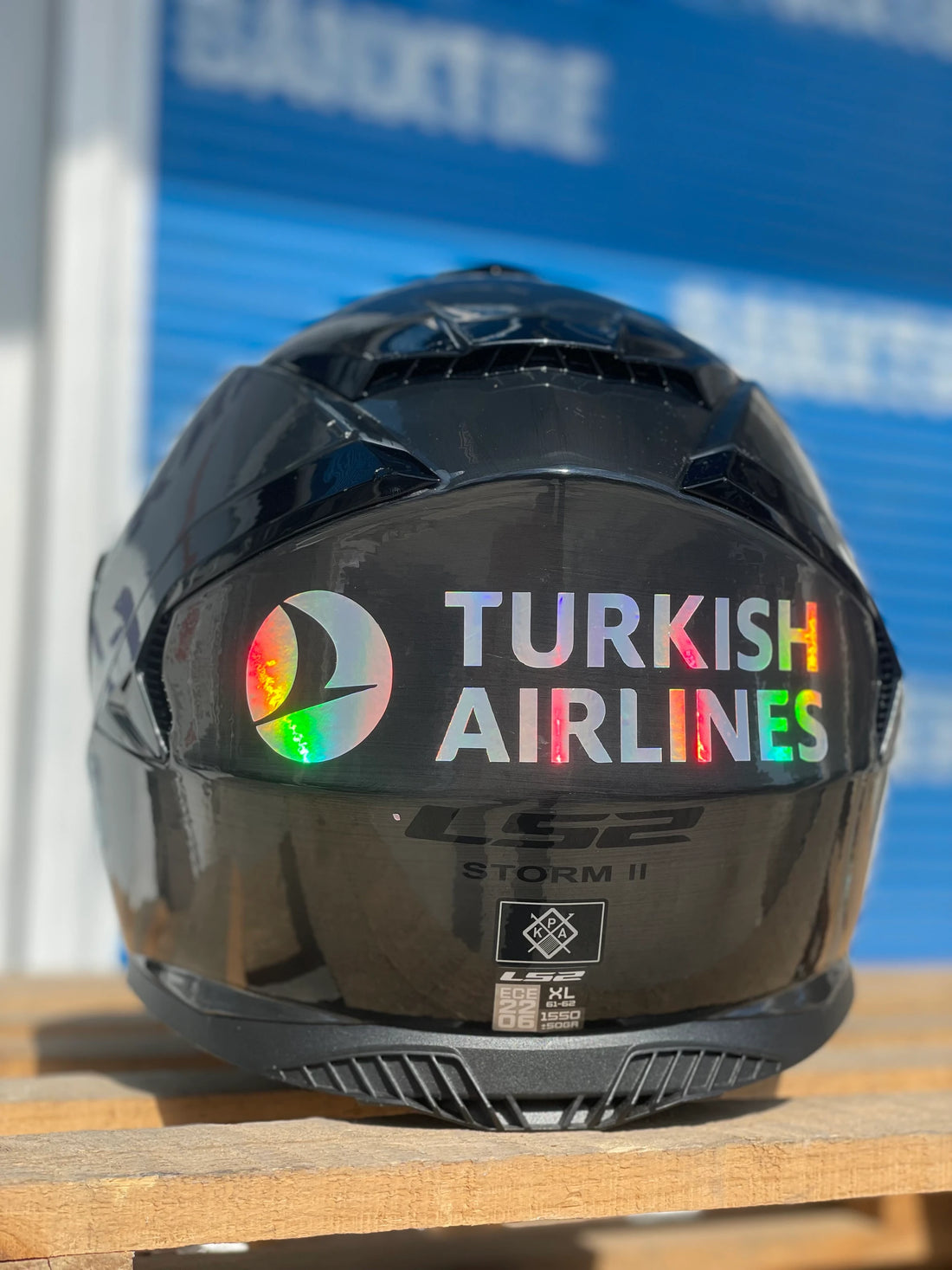Motor-Araba ve Kask için Hologramlı THY Turkish Airlines Sticker Etiket (18CMx4CM)