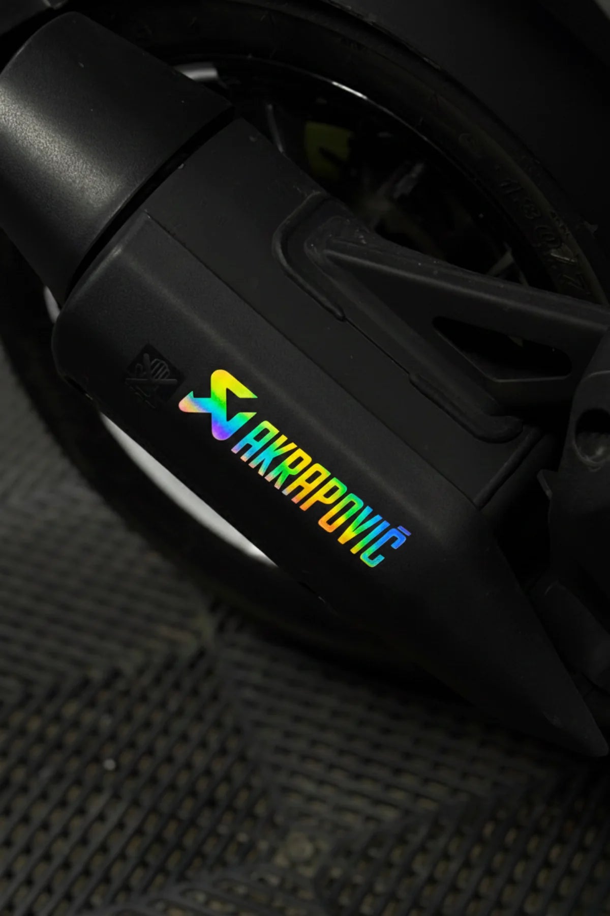 Motosiklet ve Egzoz için Hologramlı Akropovic Sticker Etiket