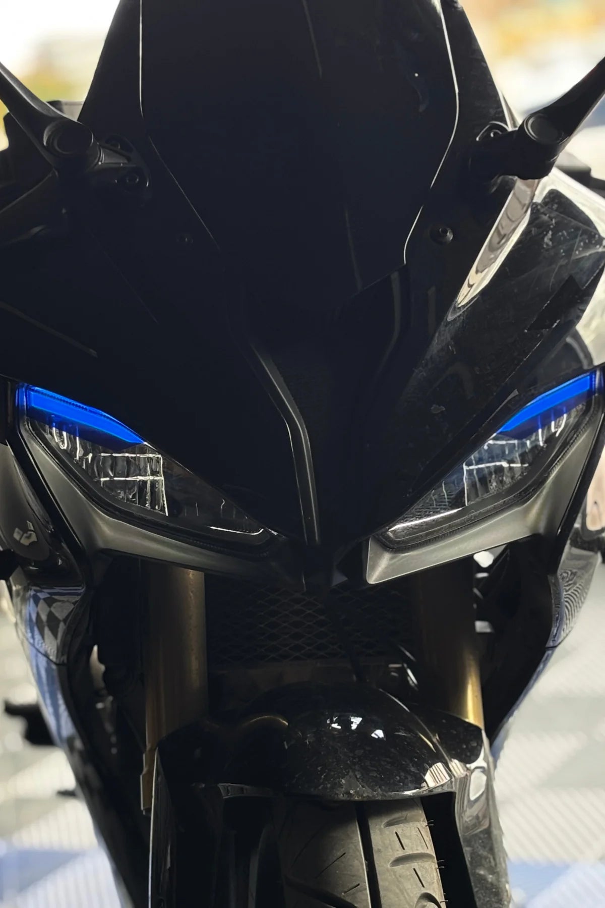 RKS SRK125 Gündüz Ledi için  Mavi Renk Far Tasarım Far Sticker