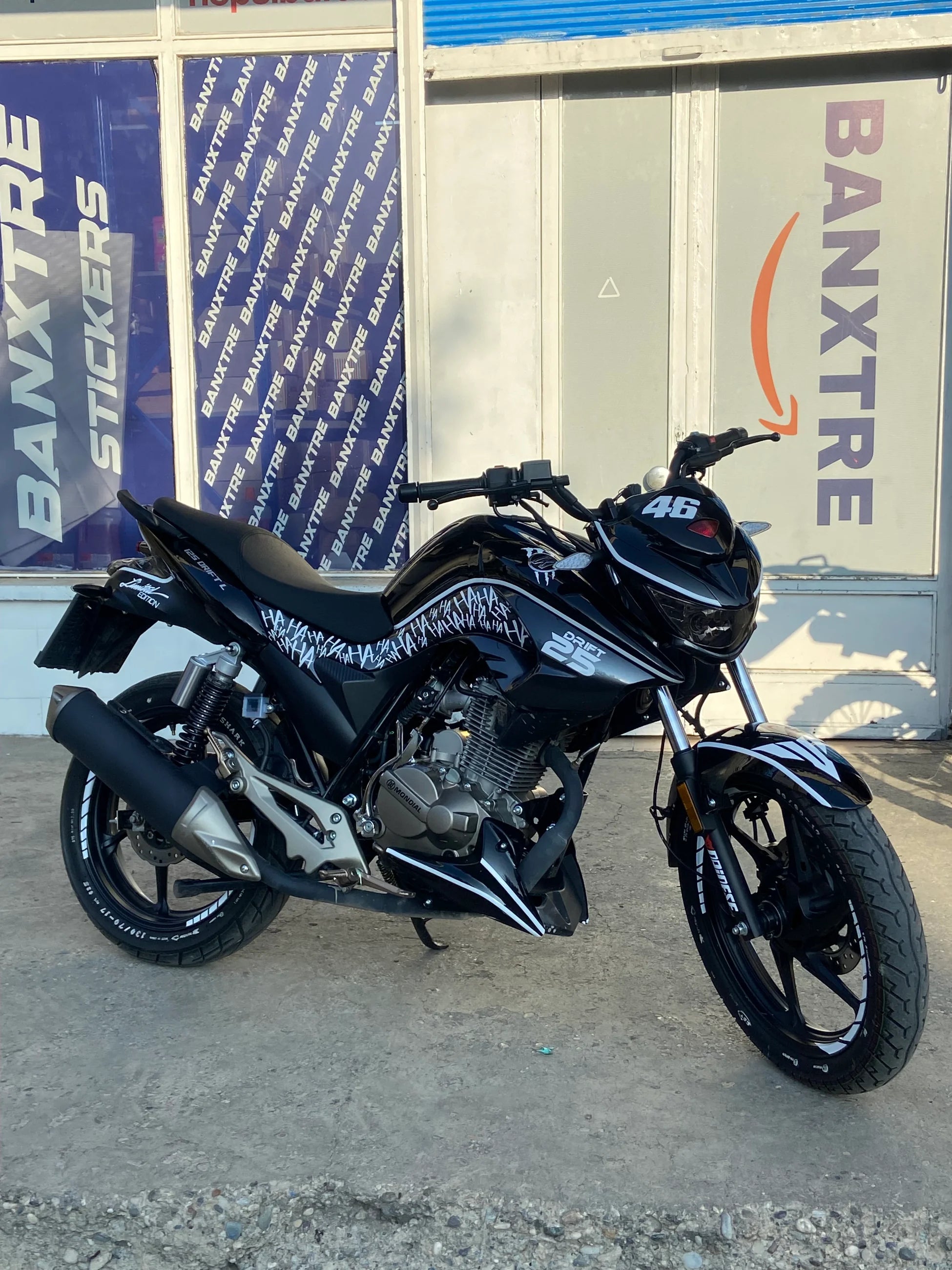 Mondial Drift-L için Beyaz Renk 26 Parça Komple Sticker Seti