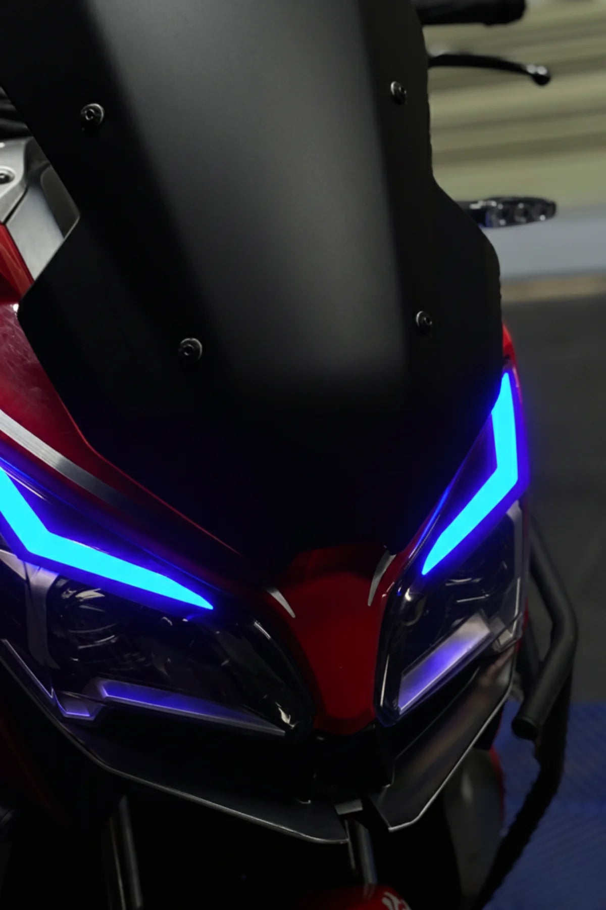 RKS Reale 125 için Koyu Mavi Far Filmi Sticker (Sağ ve Sol)