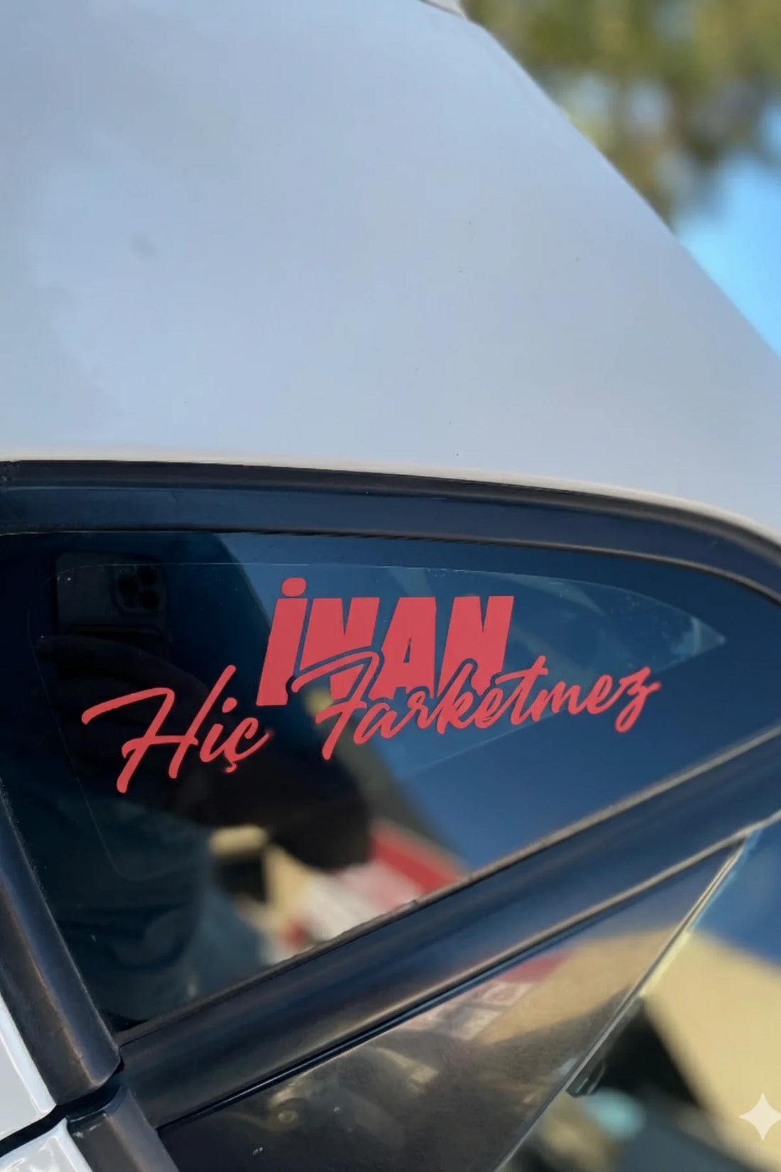 Motor ve Araba için İnan Hiç Farketmez Sticker Etiket (20CMx7CM)