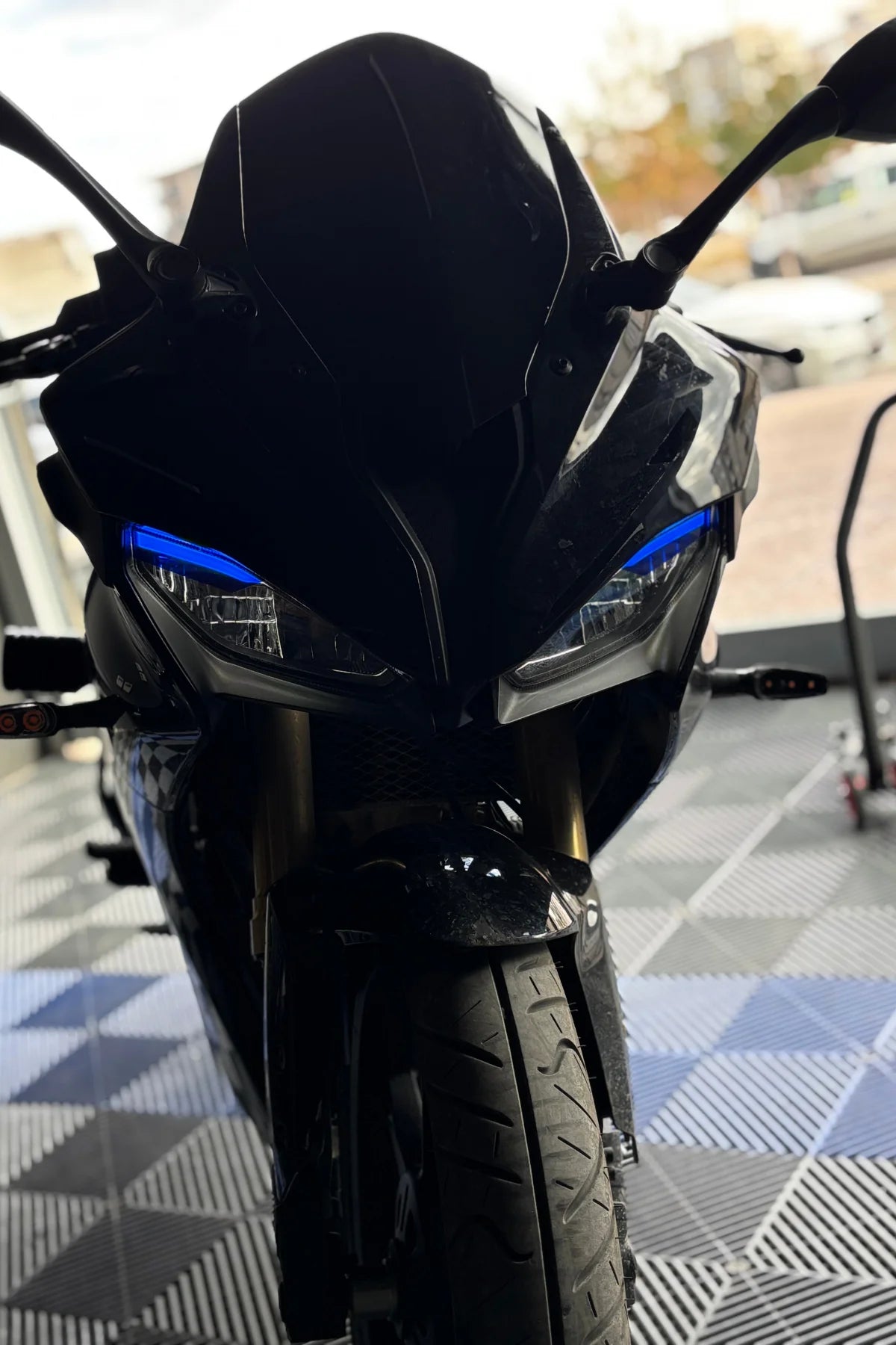 RKS SRK125 Gündüz Ledi için  Mavi Renk Far Tasarım Far Sticker