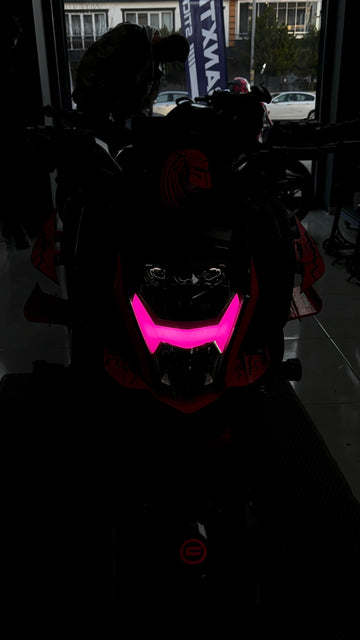 CFMOTO NK250 için Pembe Renk Far Filmi Far Tasarım Sticker