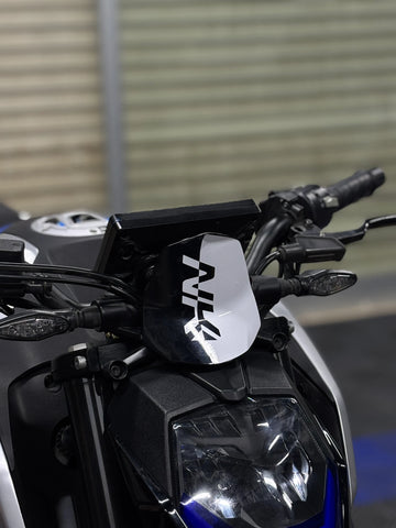CFMOTO NK250 için Beyaz Renk NK Yazılı Kafa Sticker