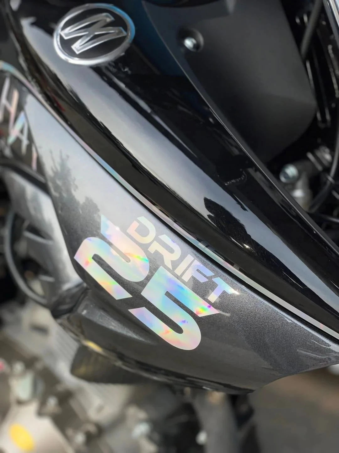 Mondial Drift-L için Hologramlı Drift-25 Sticker Etiket (Sağ ve Sol 2'li)(10CMx6CM)