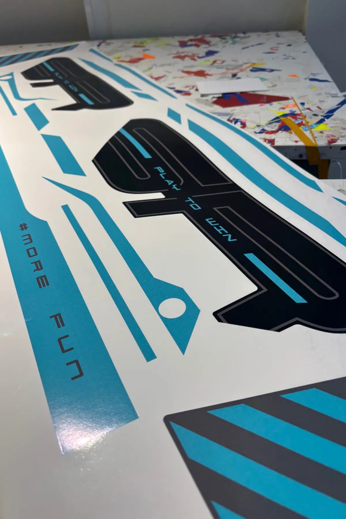 CFMOTO 450SR için Mavi Renk Komple Orijinal Sticker Seti