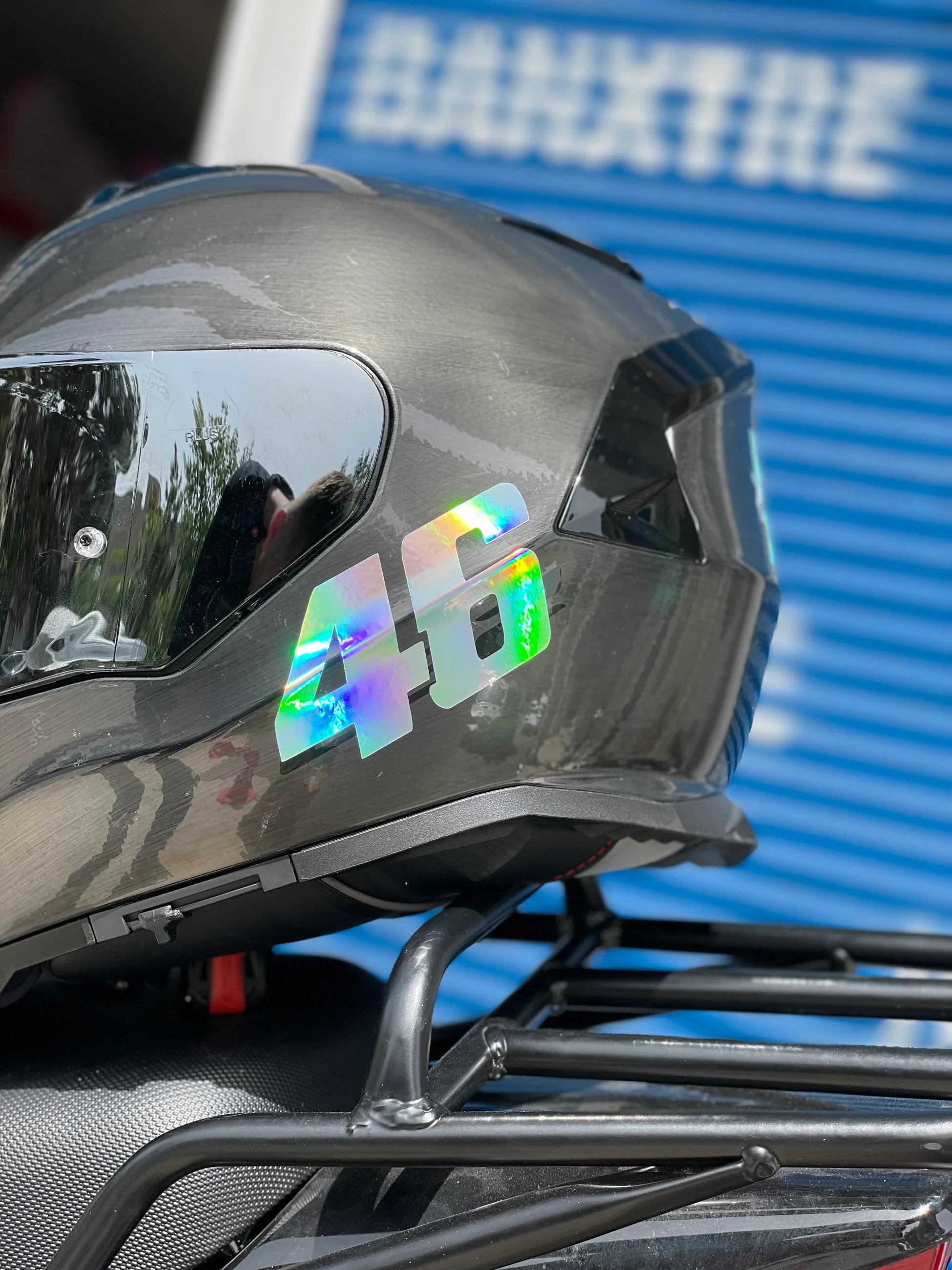 Motor ve Kask için Hologramlı 46 Sticker Etiket (10CMx6CM)