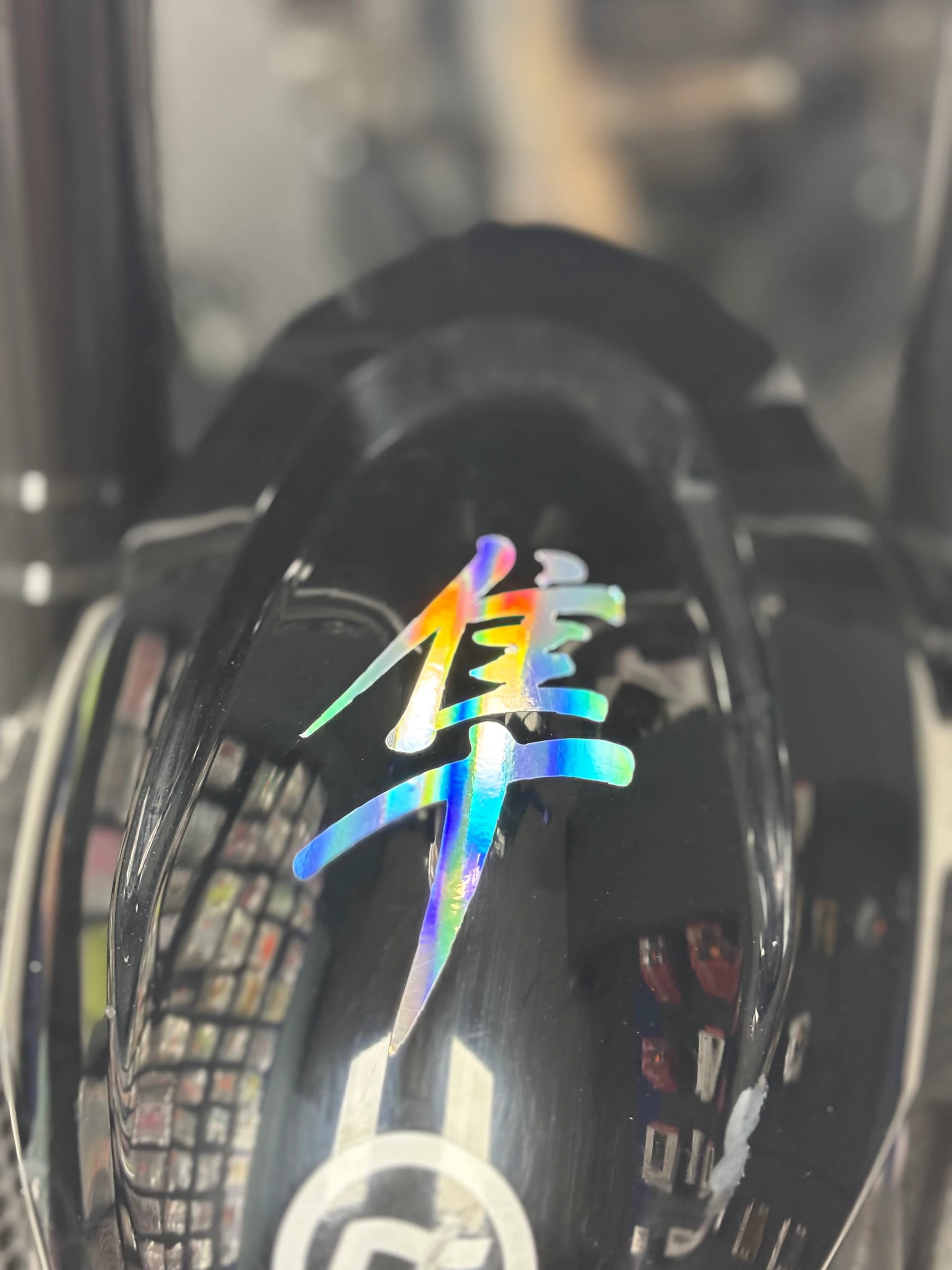 Motosiklet ve Kask için Hologramlı Hayabusa Logo Sticker Etiket (10CM)