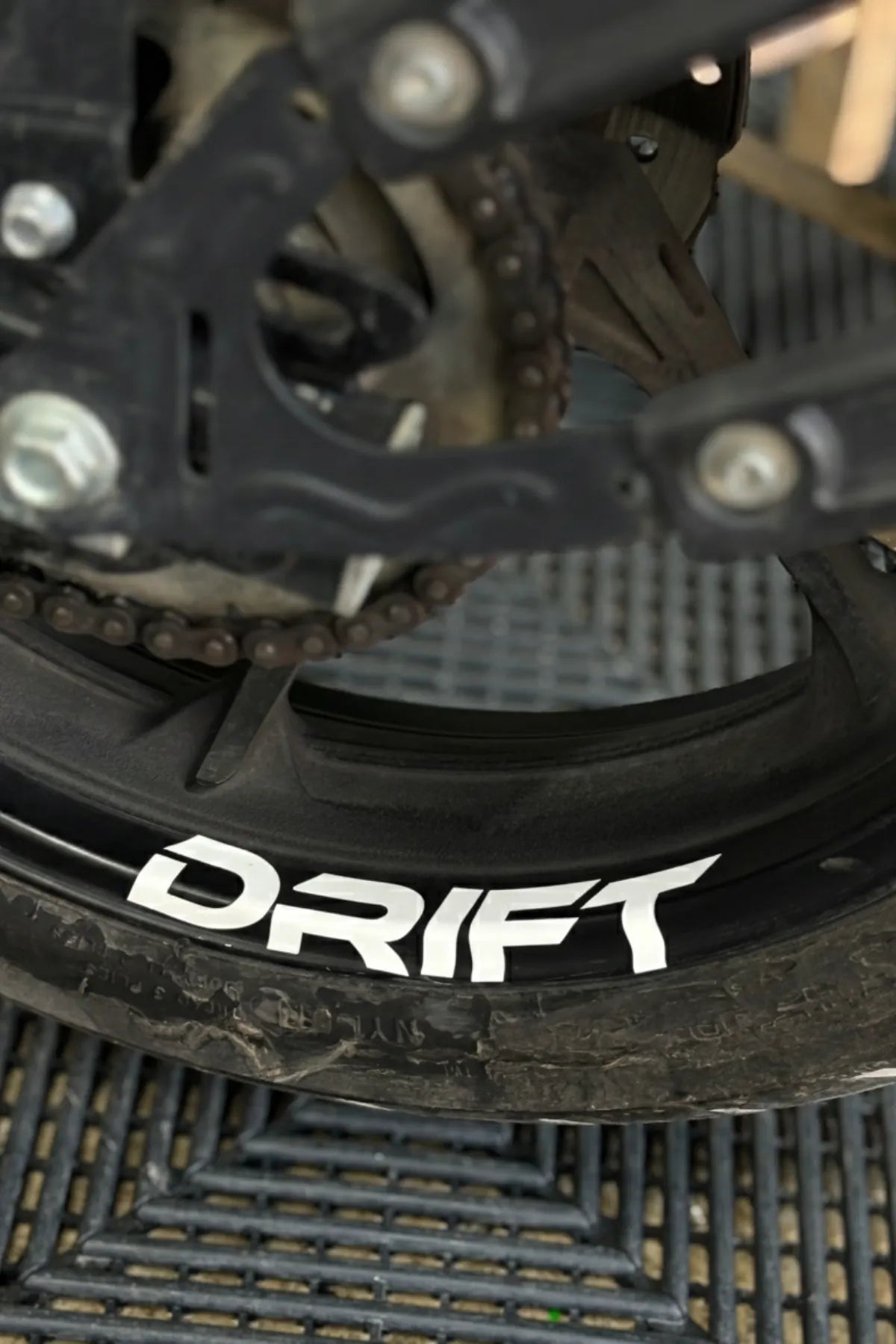 Mondial Drift-L için Jant içi Yazı Sticker Etiket (4 Parça)