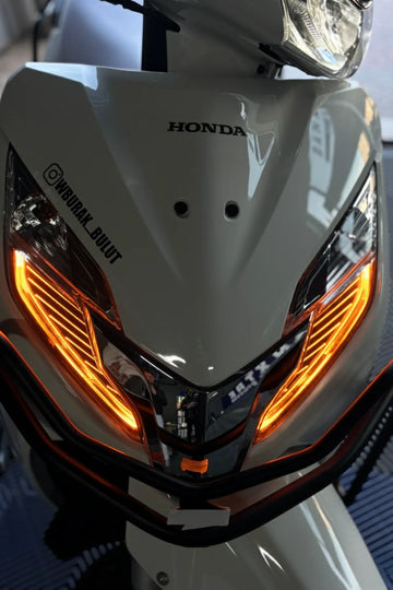 Honda Activa için Turuncu Renk Far Fimi Sticker (2023-2024-2025)