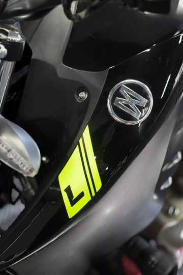 Mondial Drift-L için Logo Önü L Harfi Detaylı Sticker Seti (Sağ ve Sol)