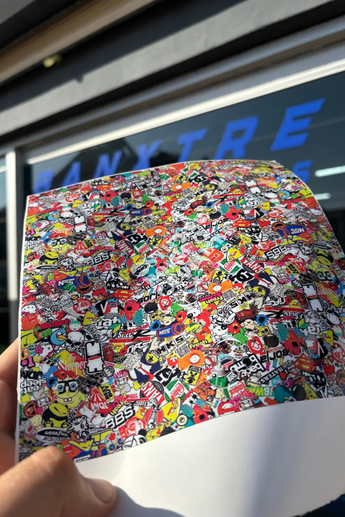 Motosiklet ve Kask için Hellaflush Desenli Kaplama Folyosu (25CMx25CM)