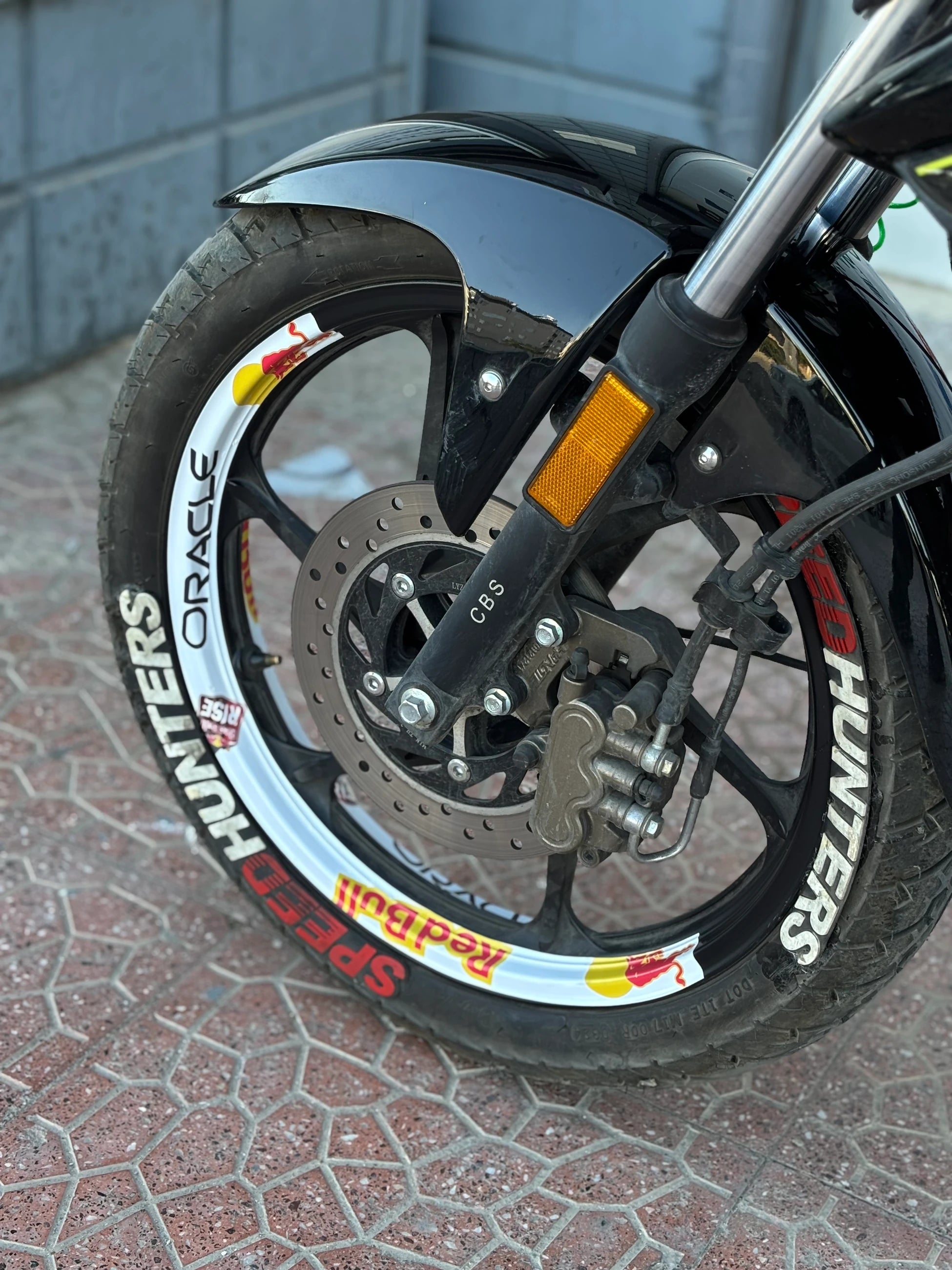 Motosiklet için 17 Inch Jantlara Uyumlu Redbull Baskılı Jant Şeridi