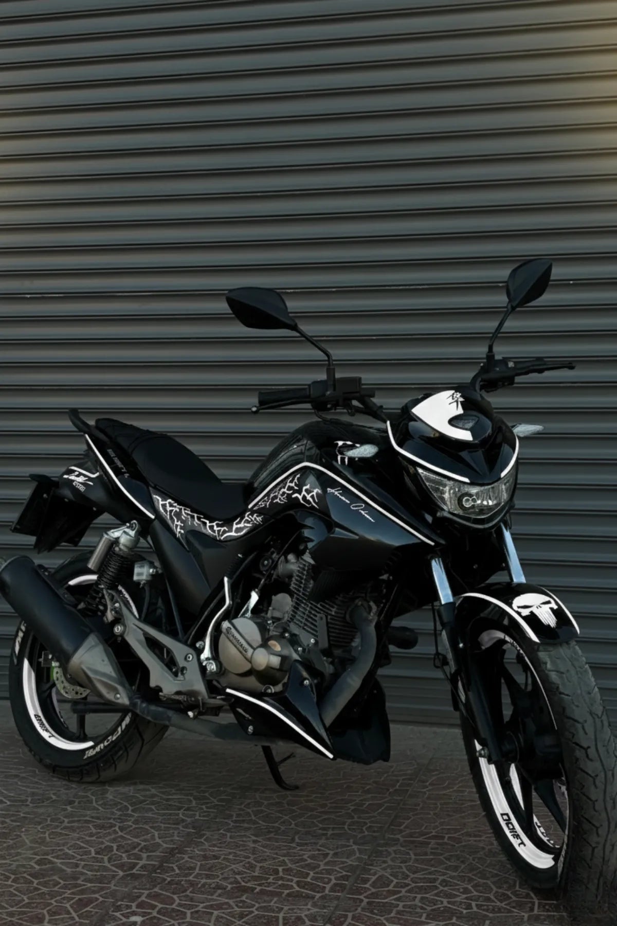 Mondial Drift-L için Beyaz Renk 51 Parça Komple Sticker Seti