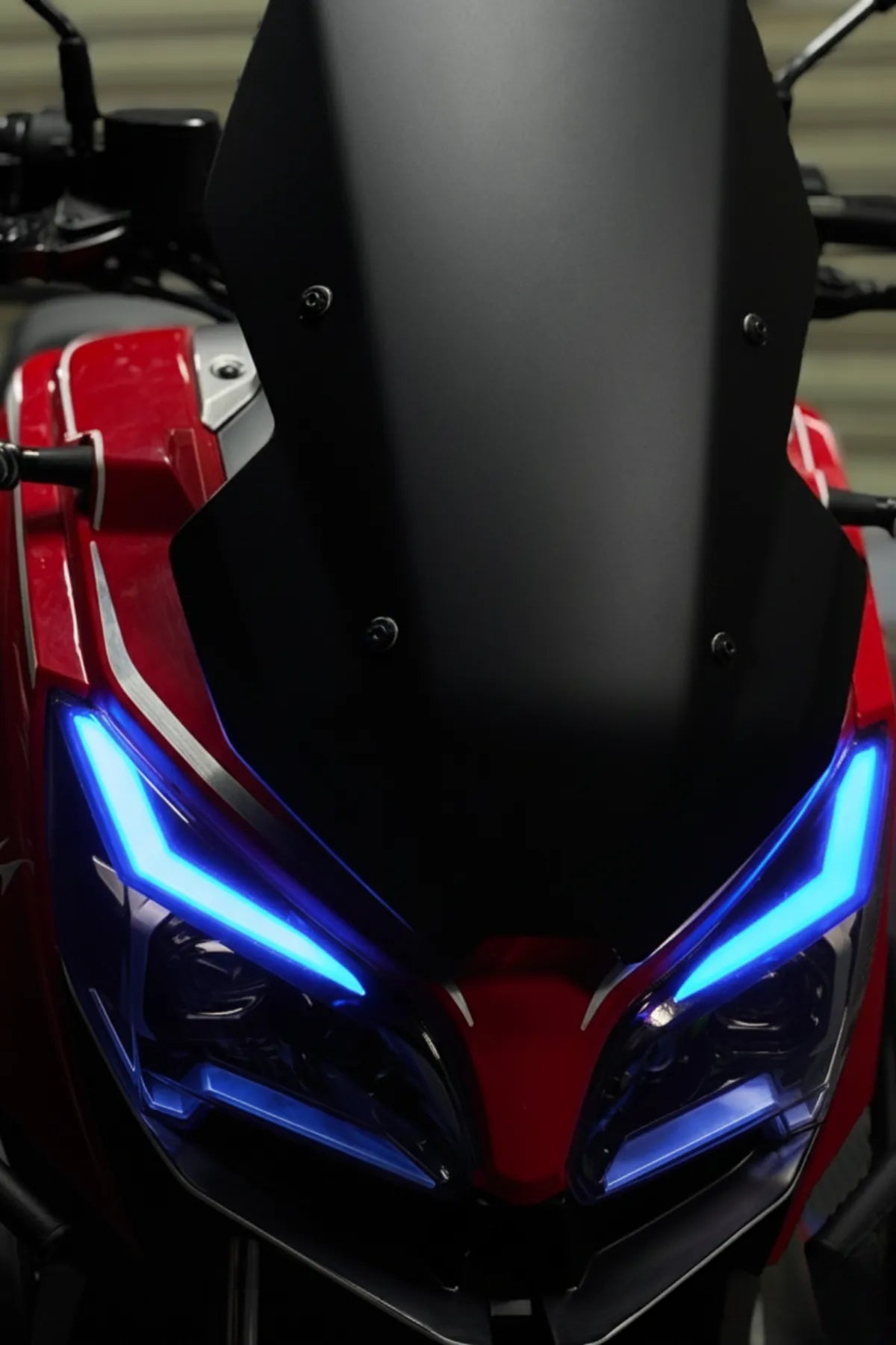 RKS Reale 125 için Koyu Mavi Far Filmi Sticker (Sağ ve Sol)