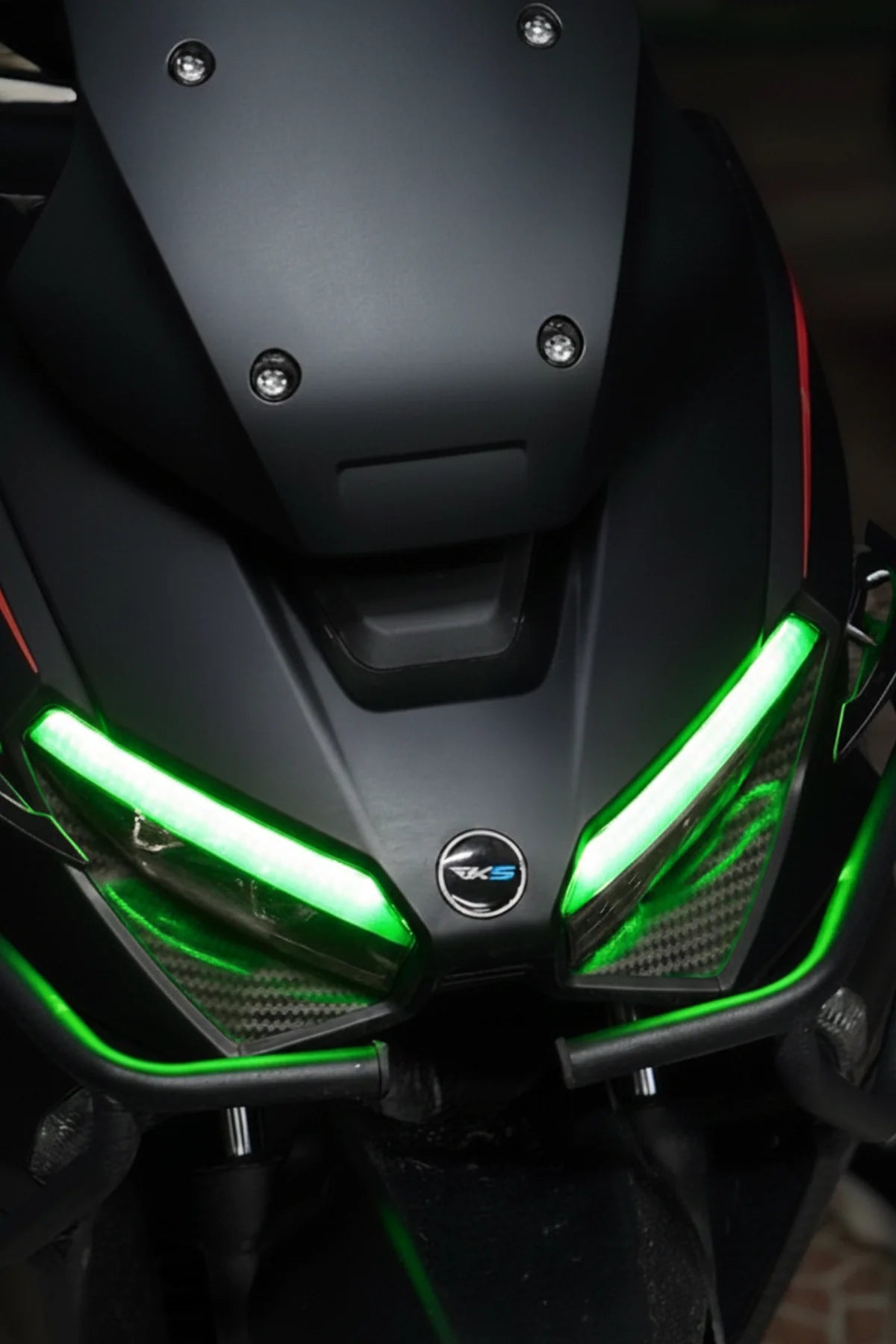 RKS Lince 125 için Yeşil Renk Far Filmi Sticker