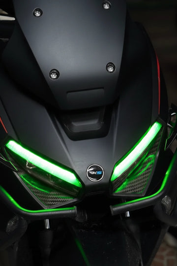 RKS Lince 125 için Yeşil Renk Far Filmi Sticker
