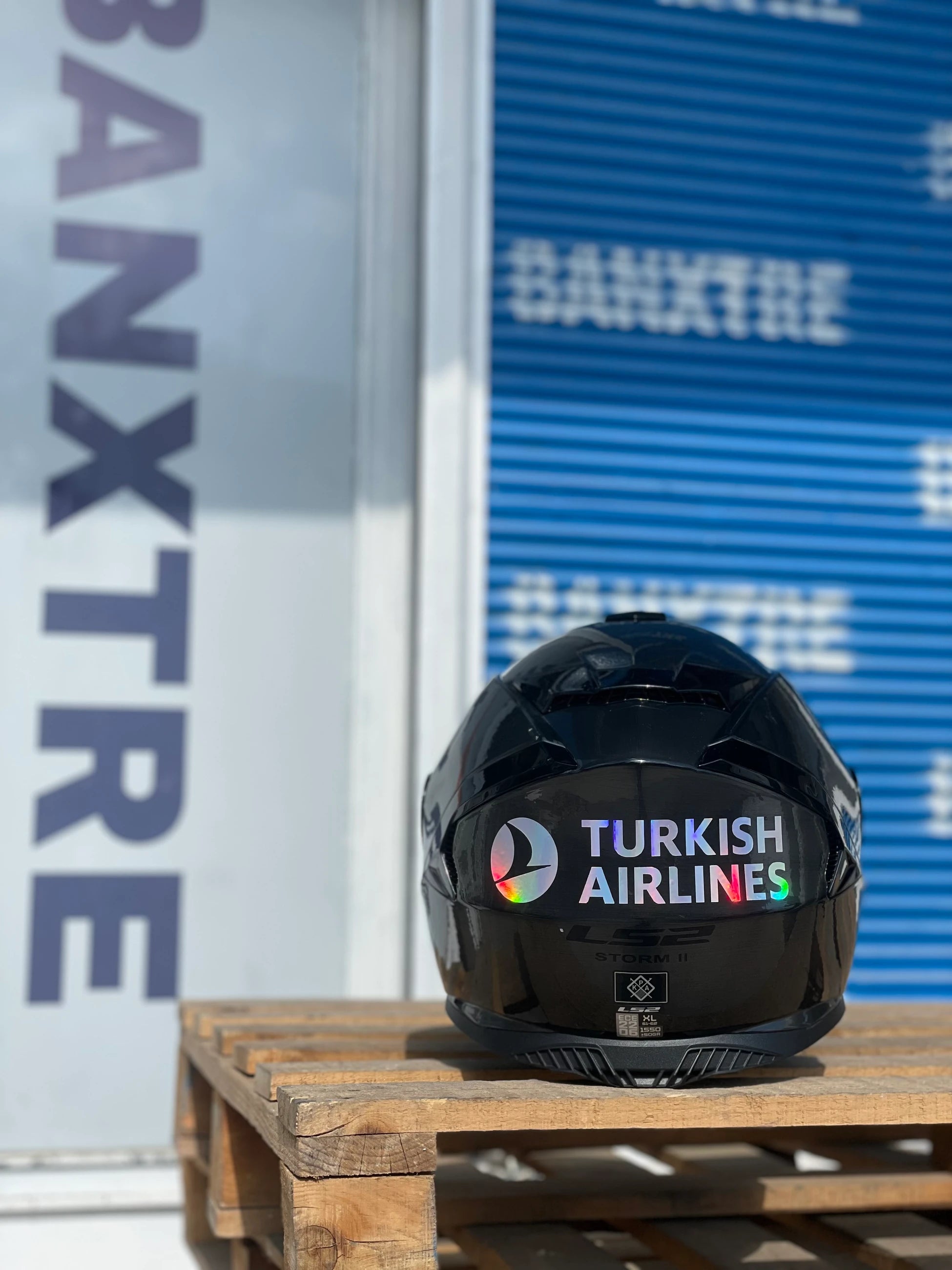 Motor-Araba ve Kask için Hologramlı THY Turkish Airlines Sticker Etiket (18CMx4CM)