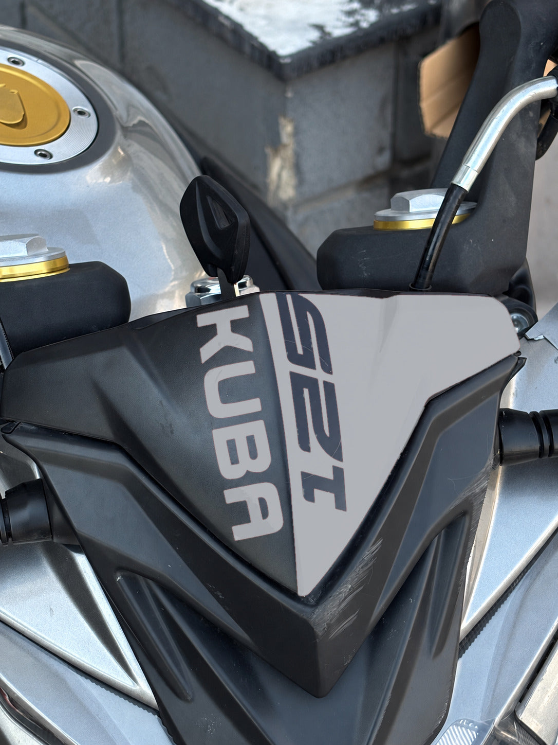Kuba Terra 125 için Kafa Detay Sticker (1 Adet)