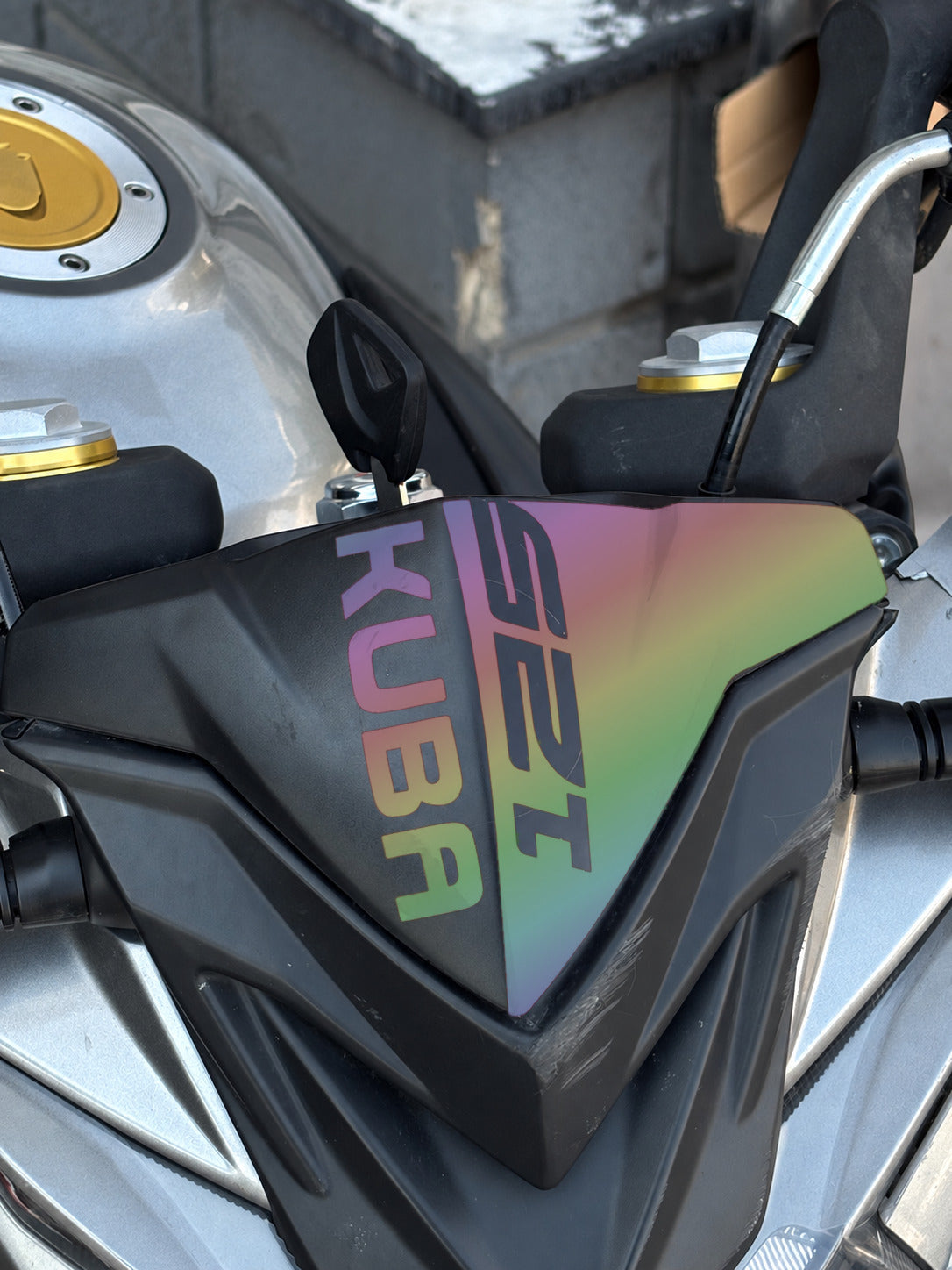 Kuba Terra 125 için Kafa Detay Sticker (1 Adet)