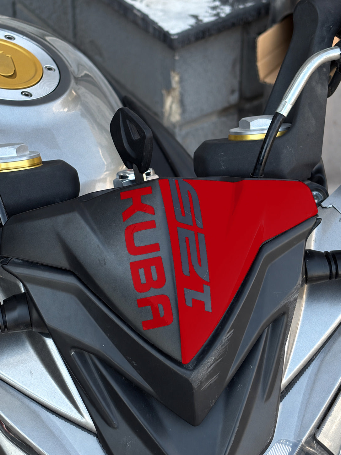Kuba Terra 125 için Kafa Detay Sticker (1 Adet)