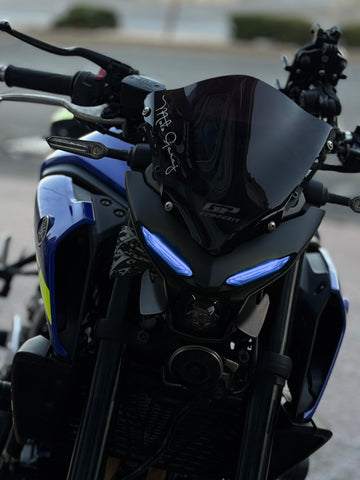 Yamaha MT-25 için Far Renklendirme Hazır Kesim Far Tasarım Far Filmi Sticker (Sağ ve Sol)
