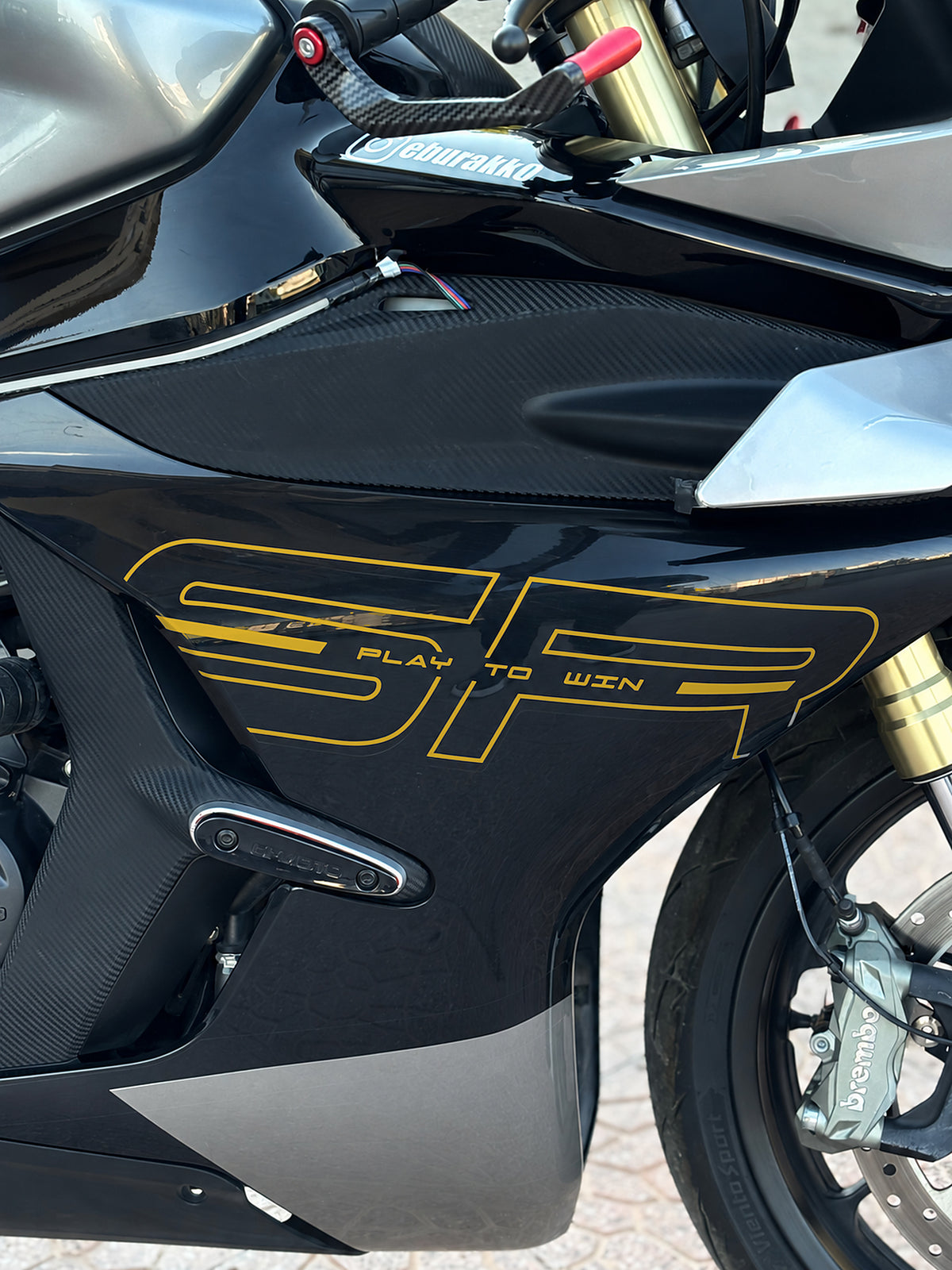 CFMOTO 450SR için Yan Grenajlar için SR Yazıları Sticker Etiket (Sağ ve Sol ) (2 Adet)