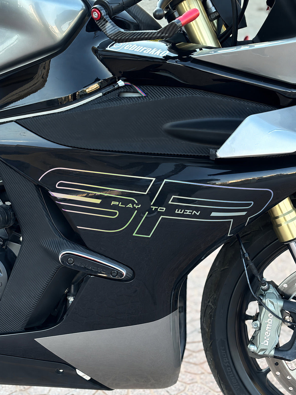 CFMOTO 450SR için Yan Grenajlar için SR Yazıları Sticker Etiket (Sağ ve Sol ) (2 Adet)