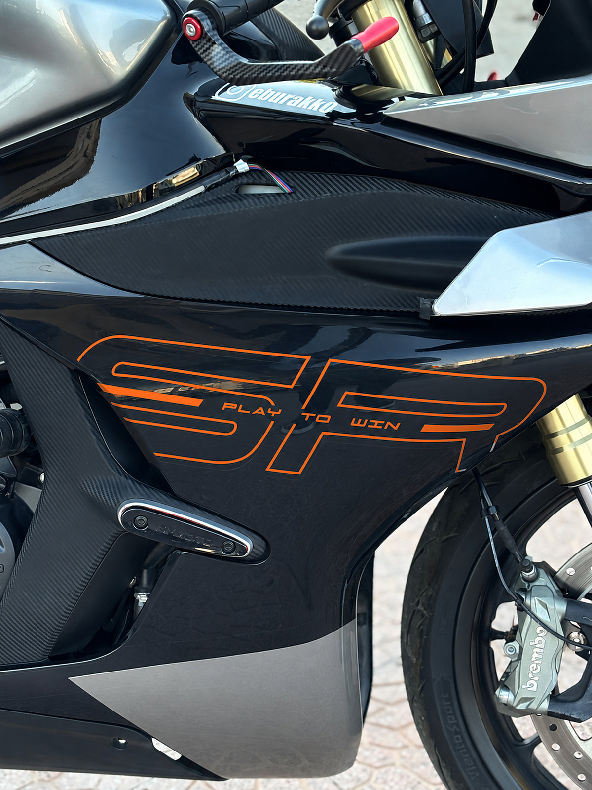 CFMOTO 450SR için Yan Grenajlar için SR Yazıları Sticker Etiket (Sağ ve Sol ) (2 Adet)